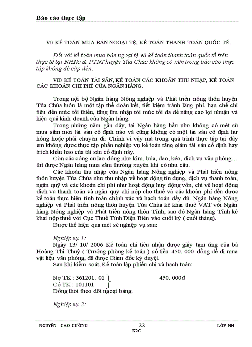 image for page Báo cáo thực tập tổng hợp tại NHNo PTNT huyện Tủa Chùa