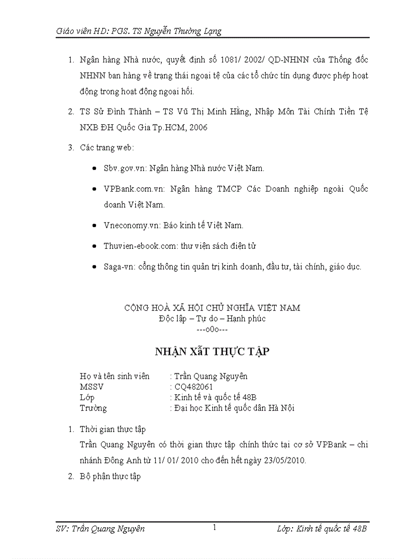 image for page Quản lý rủi ro tỷ giá VPBank chi nhánh Đông Anh 1