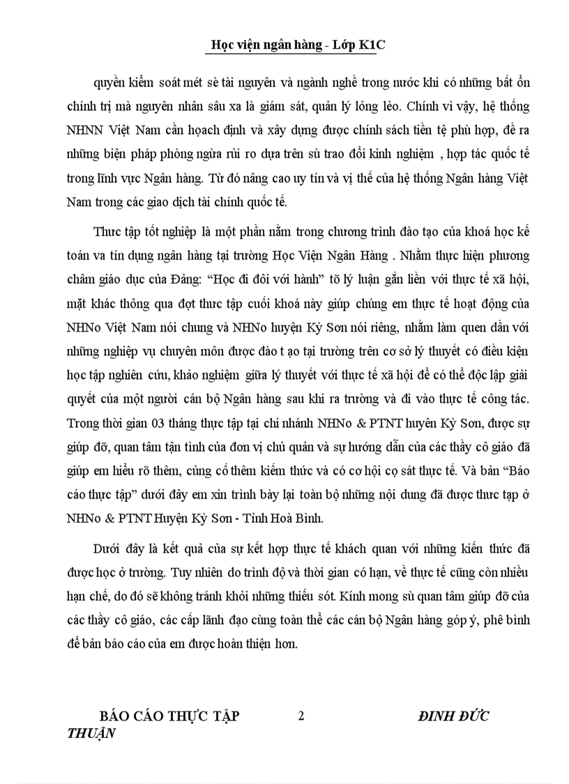 image for page Báo cáo kết quả thực tập tại NHNo PTNT Huyện Kỳ Sơn Tỉnh Hoà Bình