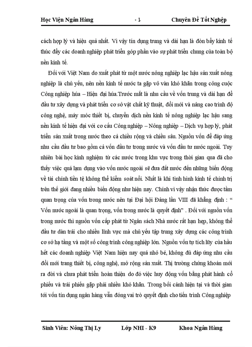 image for page Giải pháp nâng cao chất lượng tín dụng trung và dài hạn tại chi nhánh Ngân hàng Đầu tư và Phát triển Lạng Sơn