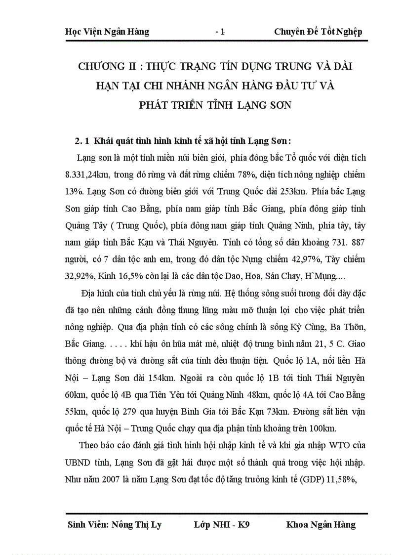 image for page Giải pháp nâng cao chất lượng tín dụng trung và dài hạn tại chi nhánh Ngân hàng Đầu tư và Phát triển Lạng Sơn