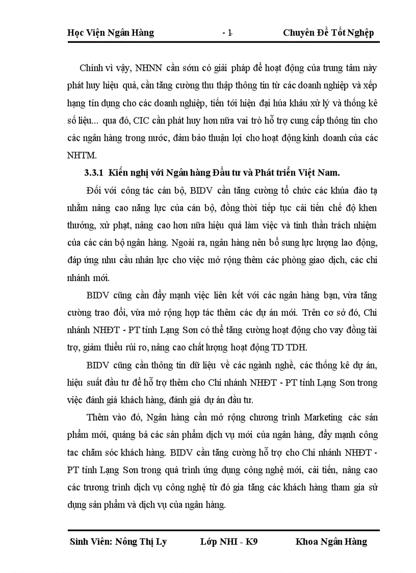 image for page Giải pháp nâng cao chất lượng tín dụng trung và dài hạn tại chi nhánh Ngân hàng Đầu tư và Phát triển Lạng Sơn