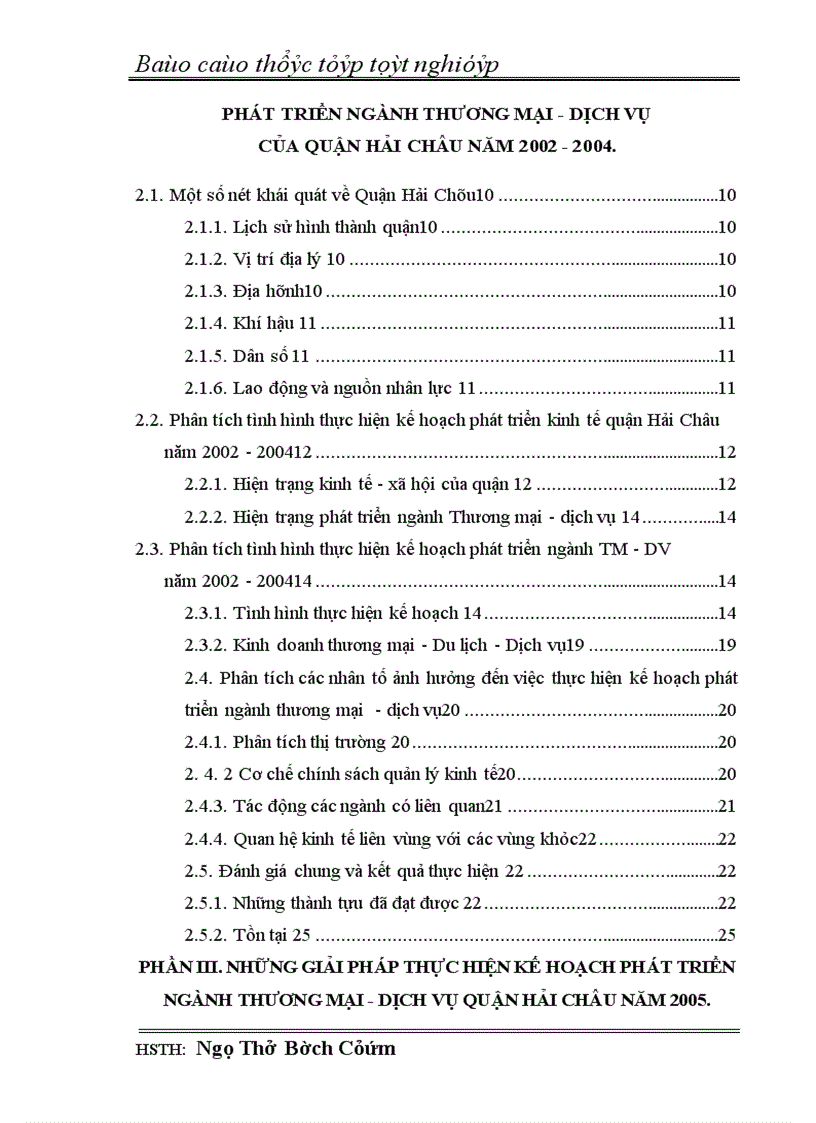 image for page Những biện pháp nhằm thực hiện kế hoạch phát triển Thương mại dịch vụ của quận Hải Châu năm 2005