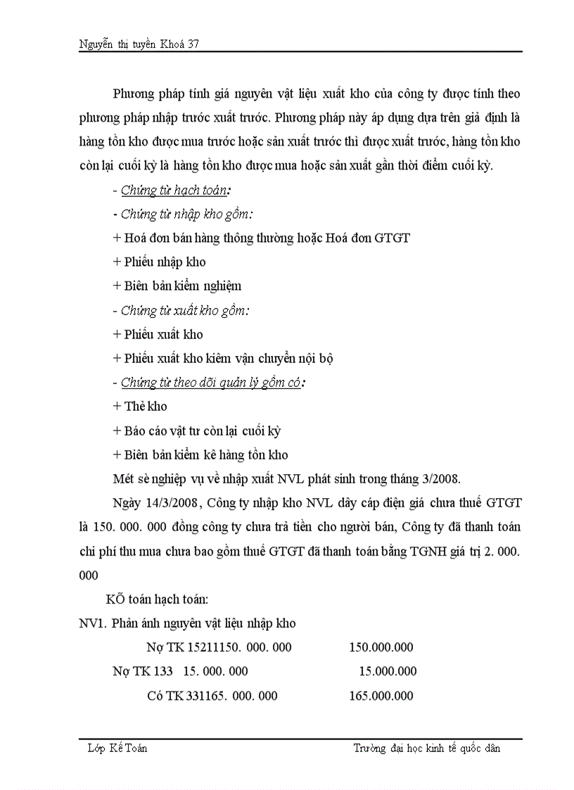 image for page Thực trạng về tổ chức hạch toán kế toán tại công ty cổ phần thép vật tư kim khí