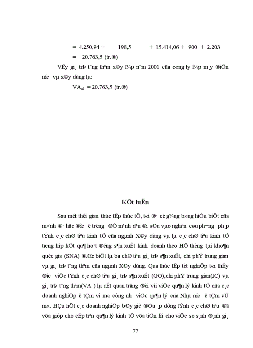image for page Xác định các chỉ tiêu giá tri sản xuất chi phí trung gian và giá trị tăng thêm trong nền kinh tế thị trường của nước ta hiện nay