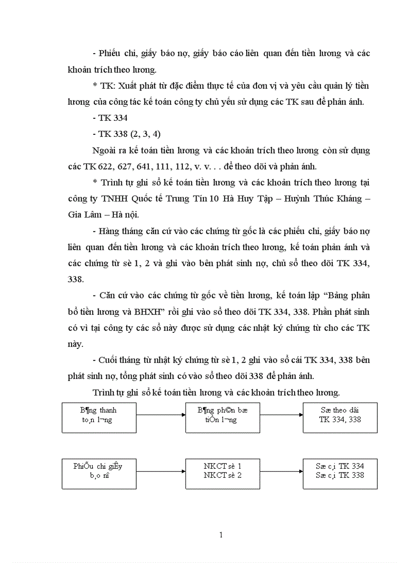 image for page Kế toán tiền lương và các khoản trích theo lương tại công ty TNHH Quốc tế Trung Tín 1