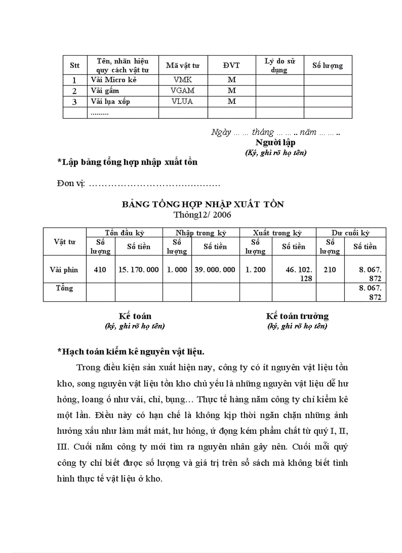 image for page Kế toán nguyên vật liệu tại Công ty TNHH SX TM Tuấn Linh