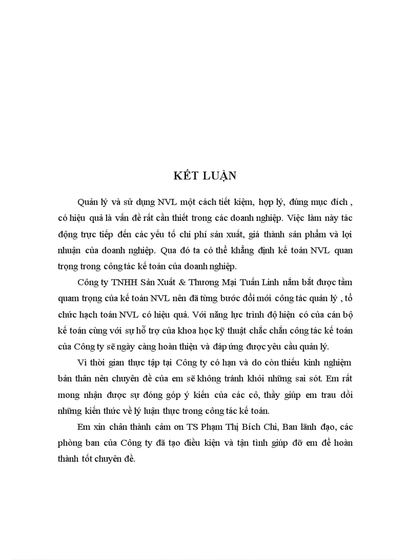 image for page Kế toán nguyên vật liệu tại Công ty TNHH SX TM Tuấn Linh