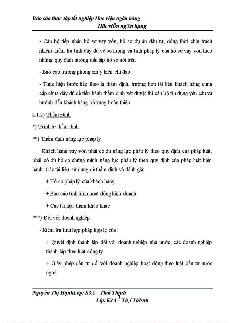 image for page Báo cáo thực tập tốt nghiệp tại NHTMCP An Bình chi nhánh Hà Nội