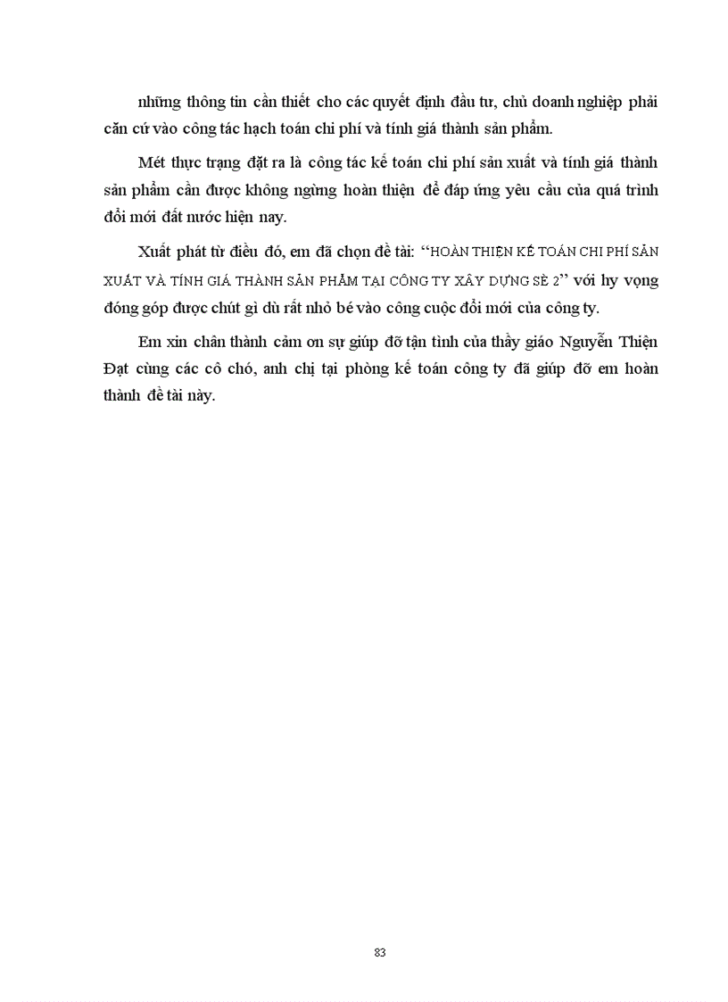 image for page Hoàn thiện kế toán chi phí sản xuất và tính giá thành sản phẩm xây lắp tại công ty xây dựng số 2 1