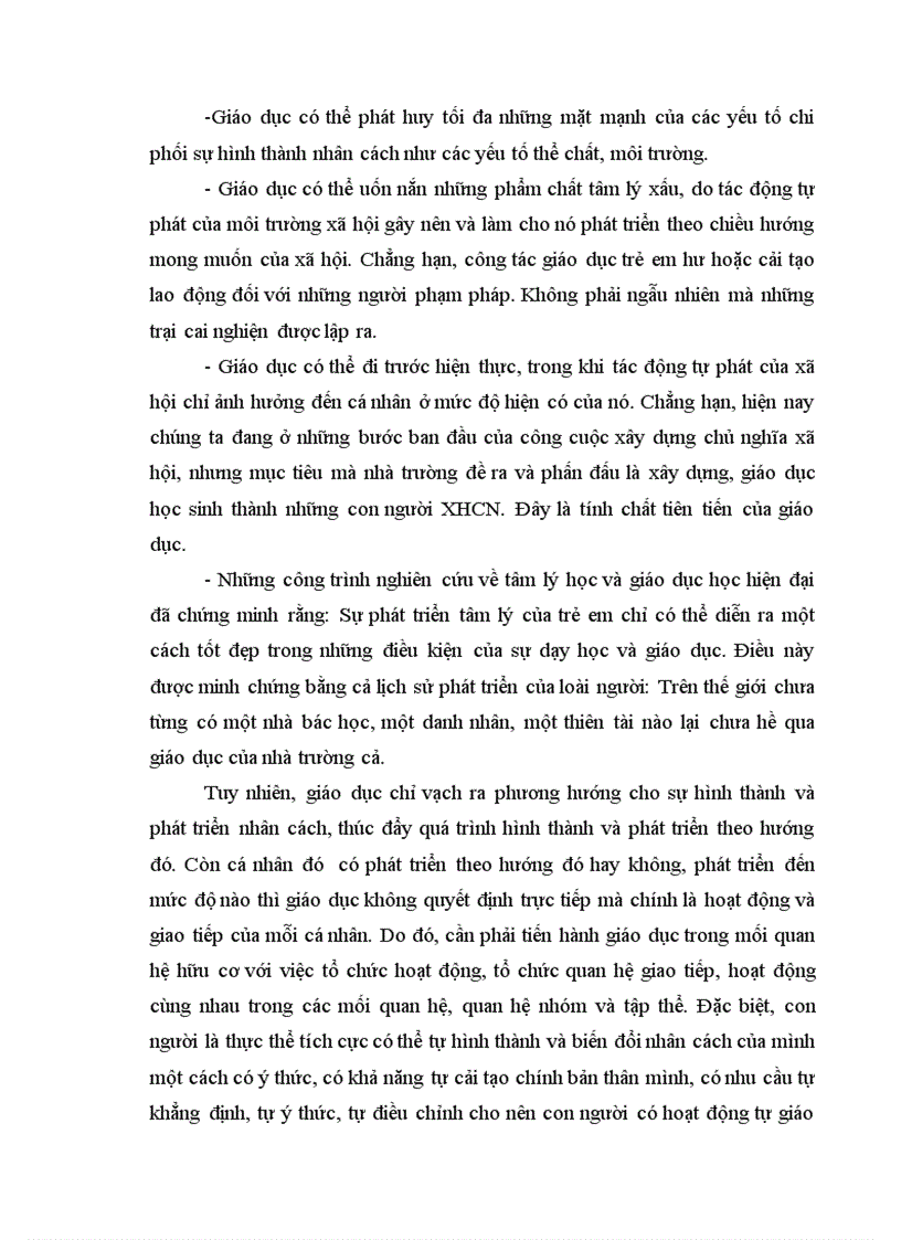 image for page Vai trò của các yếu tố đối với sự hình thành và phát triển nhân cách