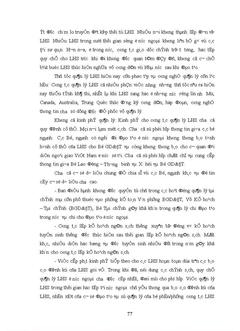 image for page Biện pháp quản lý tài chính của Ban điều hành các Đề án đào tạo tại nước ngoài nay là Cục Đào tạo với nước ngoài