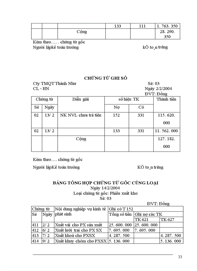 image for page báo cáo kế toán tổng hợp tại Công ty cổ phần quốc tế thương mại Thành Như