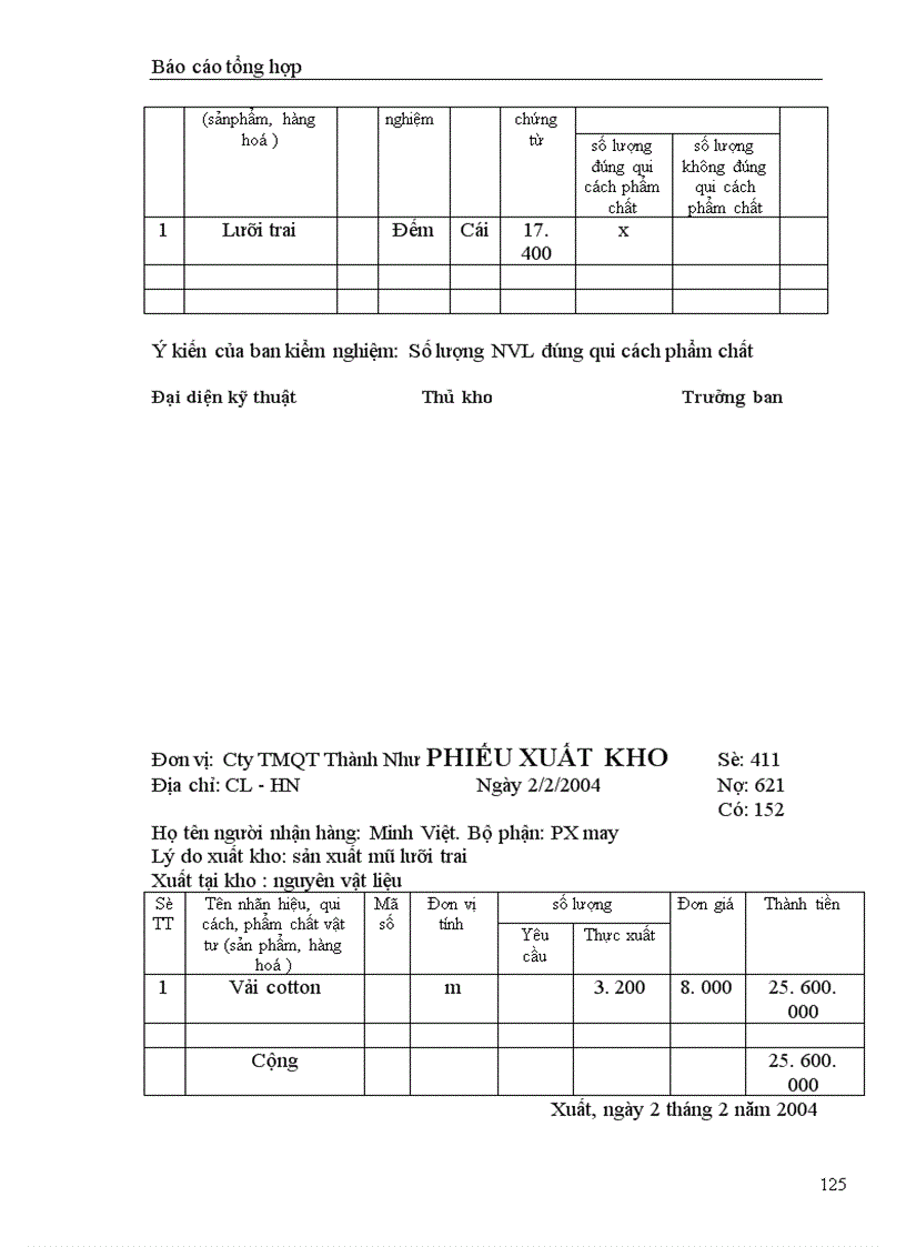 image for page báo cáo kế toán tổng hợp tại Công ty cổ phần quốc tế thương mại Thành Như