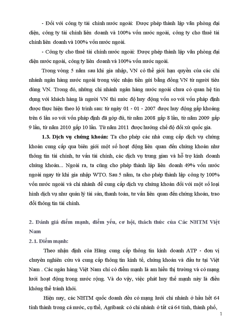 image for page Mô hình SWOT cho hệ thống ngân hàng Việt Nam trước lộ trình mở cửa thị trường tài chính 1