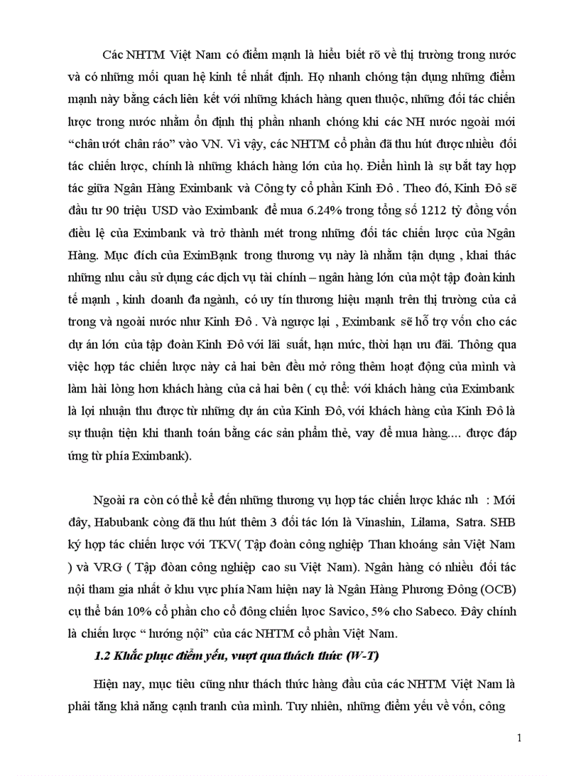 image for page Mô hình SWOT cho hệ thống ngân hàng Việt Nam trước lộ trình mở cửa thị trường tài chính 1