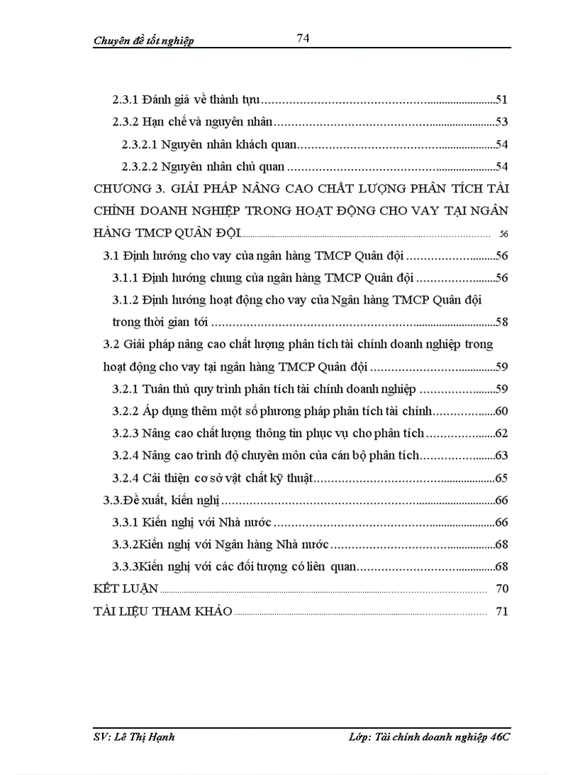 image for page Nâng cao chất lượng phân tích tài chính doanh nghiệp trong hoạt động cho vay của ngân hàng TMCP Quân đội 1