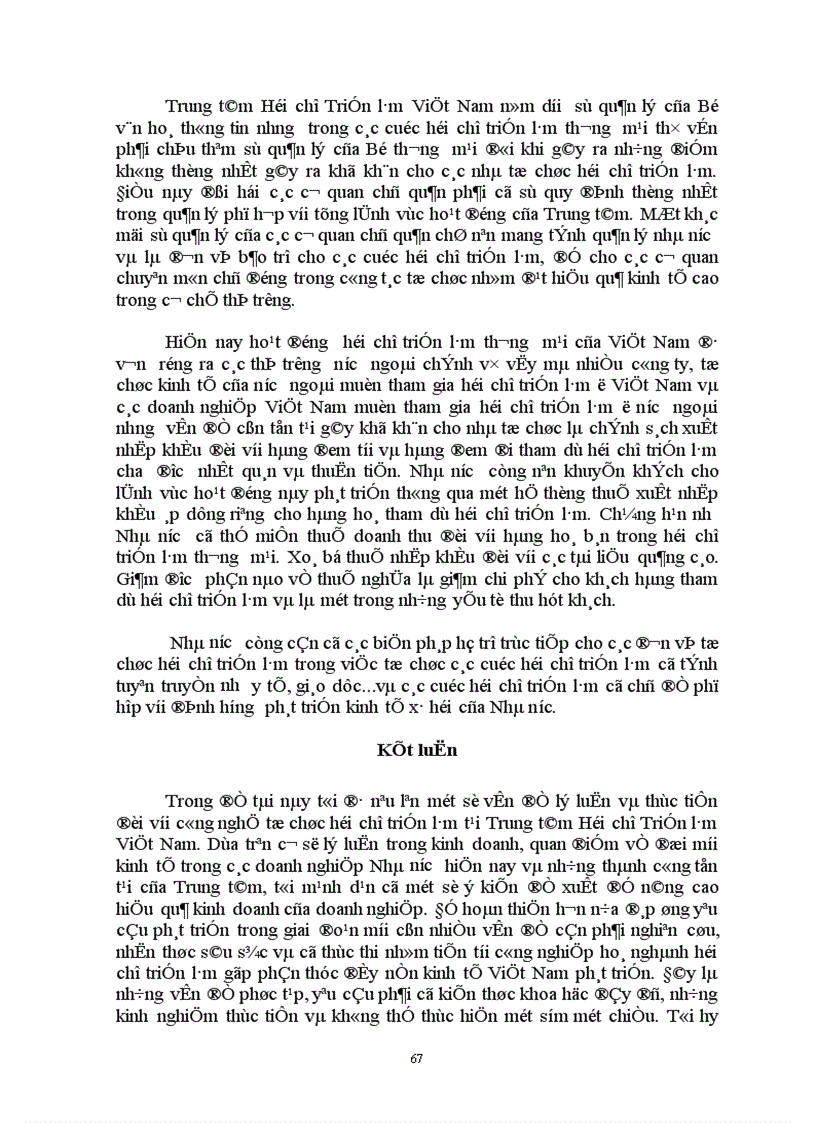 image for page Một số giải pháp nâng cao hiệu quả tổ chức hoạt động hội chợ triển lãm tại Trung tâm Hội chợ Triển lãm Việt Nam 1
