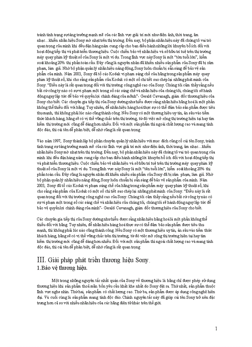 image for page Thương hiệu yếu tố đảm bảo sự phát triển bền vững của tập đoàn sony trong cạnh tranh hội nhập