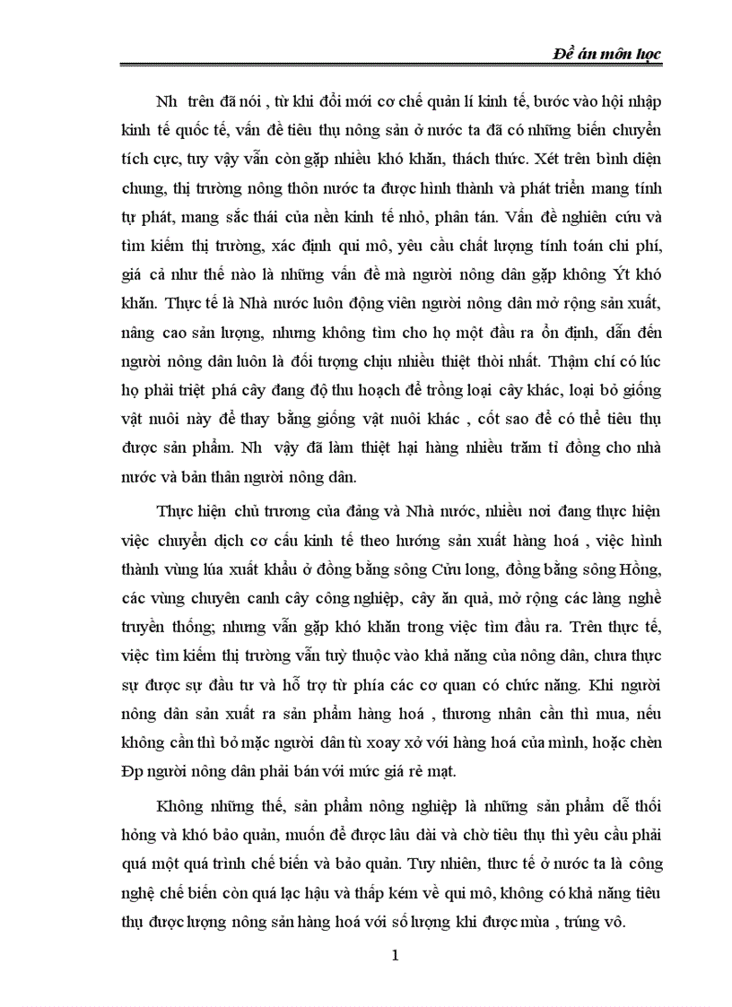 image for page Thực trạng và giải pháp cho vấn đề tiêu thụ nông sản ở Việt nam 1