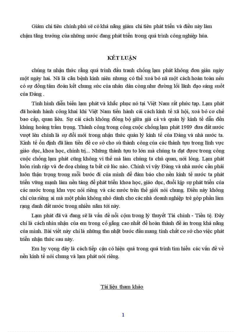 image for page Lạm phát và biện pháp khắc phục ở Việt Nam 1