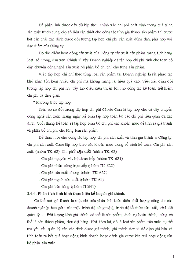 image for page Báo cáo thực tập tại Công ty cổ phần Diêm Thống Nhất