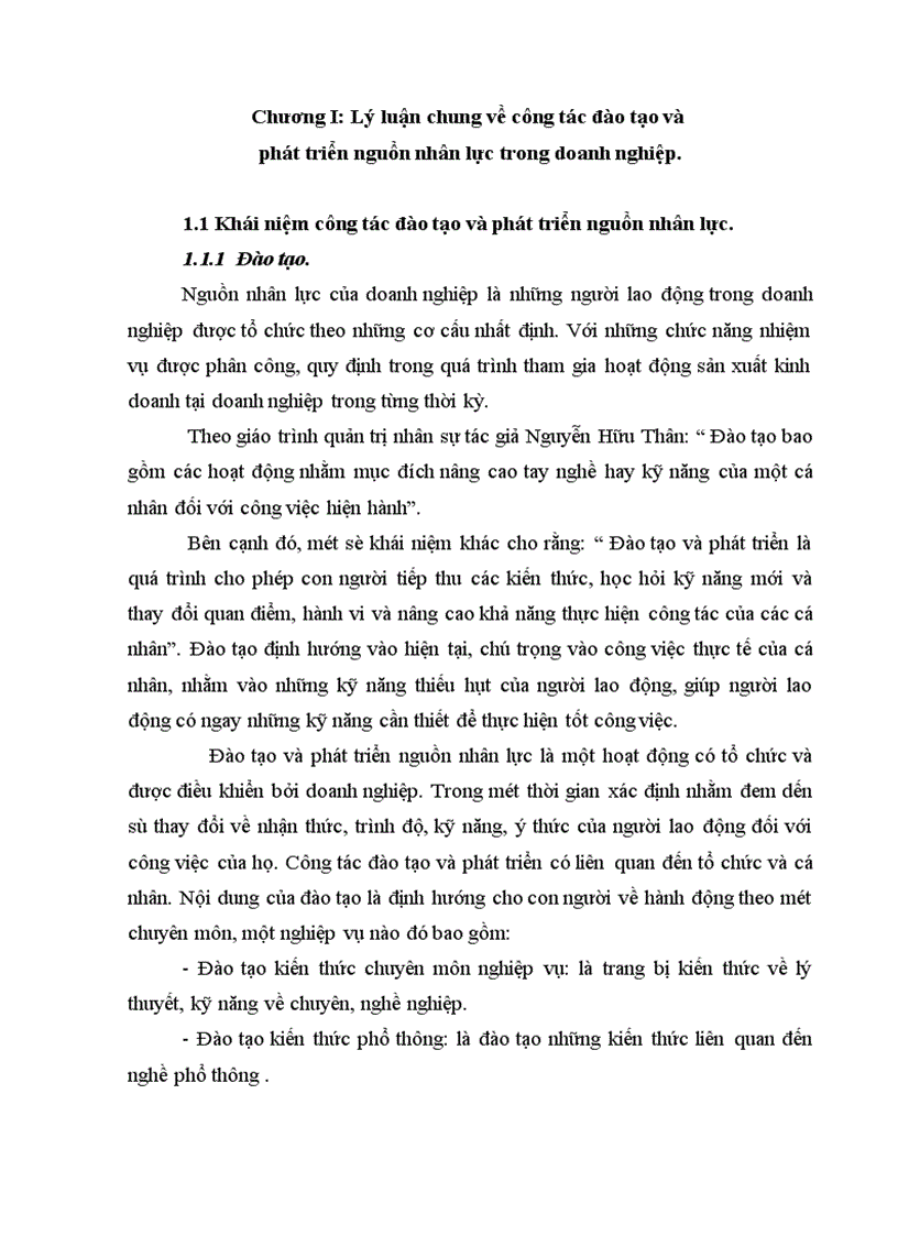 image for page Công tác đào tạo và phát triển nguồn nhân lực tại Công ty TNHH Nam Dương 1