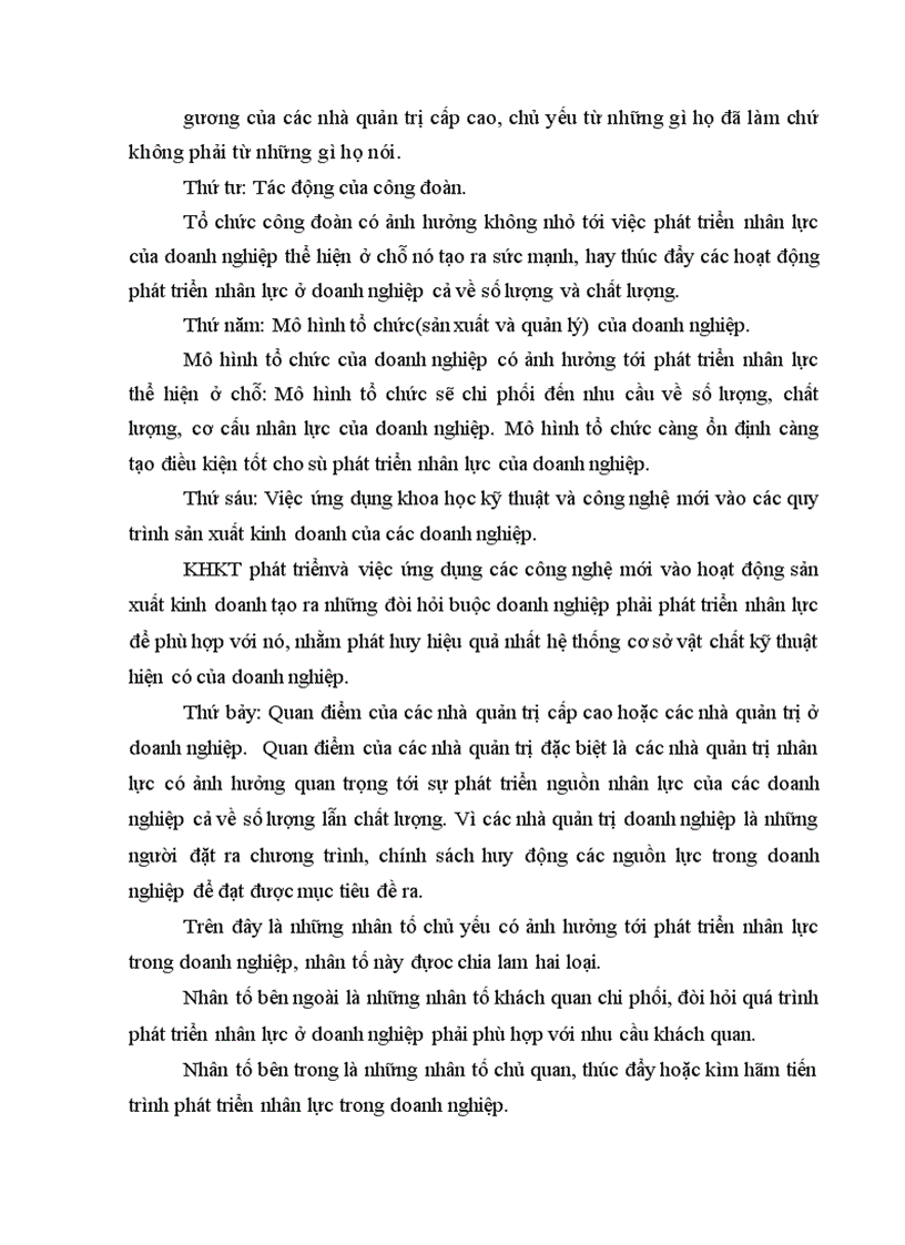 image for page Công tác đào tạo và phát triển nguồn nhân lực tại Công ty TNHH Nam Dương 1