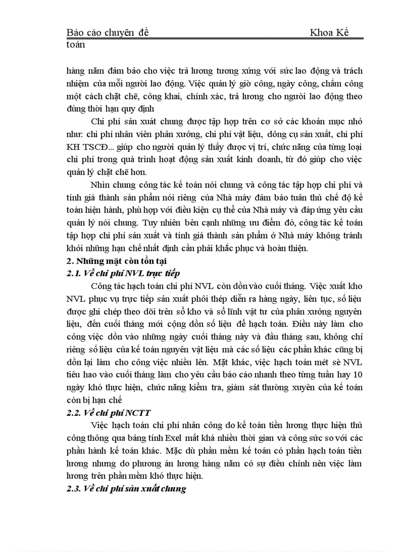 image for page Hạch toán chi phí sản xuất và tính giá thành sản phẩm tại Nhà máy Luyện thép Lưu Xá Công ty Gang thép Thái Nguyên 1
