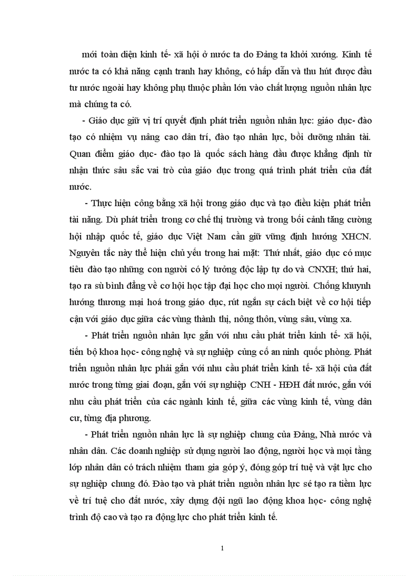 image for page Đào tạo và phát triển nguồn nhân lực đáp ứng yêu cầu Công nghiệp hoá hiện đại hoá đất nước 1
