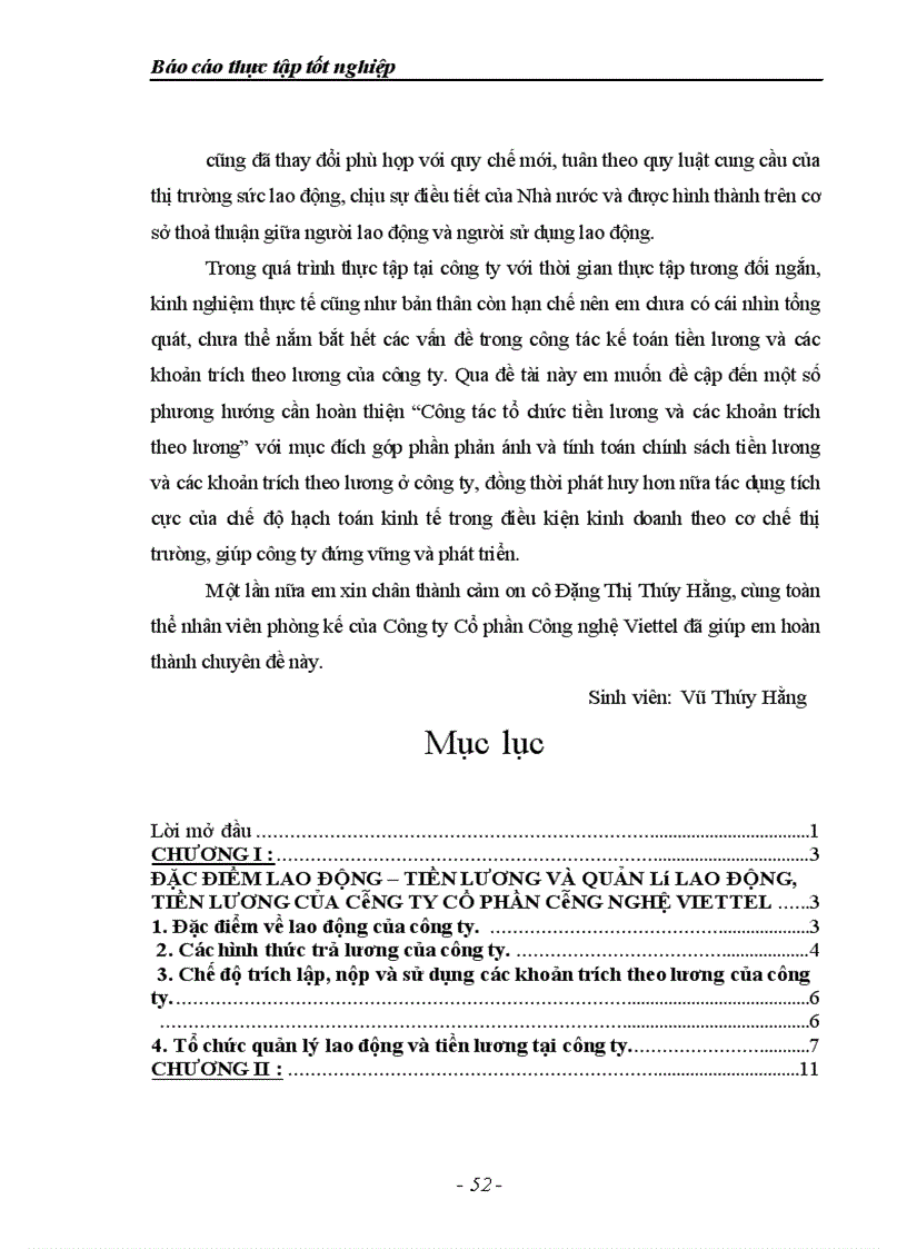 image for page Tổ chức hạch toán tiền lương và các khoản trích theo lương tại công ty Cổ phần Công nghệ Viettel 1
