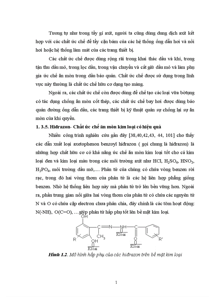 image for page Nghiên cứu mối tương quan giữa cấu trúc phân tử và khả năng ức chế ăn mòn kim loại của một số hợp chất hiđrazon
