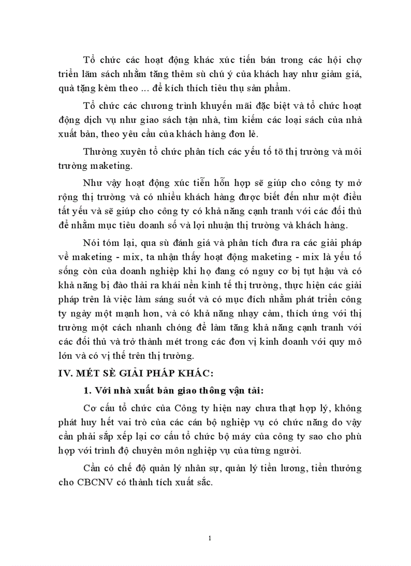 image for page Một số giải pháp marketing nhằm nâng cao hiệu quả sản xuất kinh doanh của Nhà xuất bản Giao thông vận tải 1