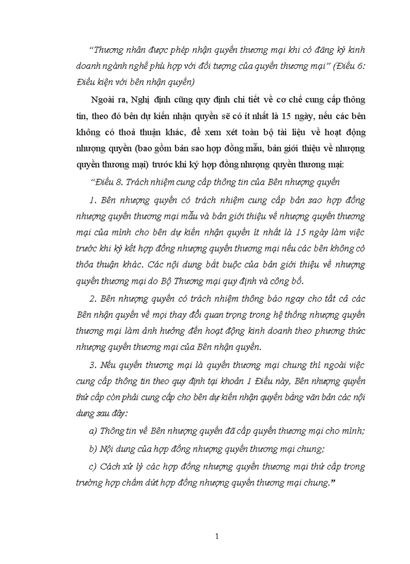 image for page Thực tiễn của hoạt động nhượng quyền thương mại trên thế giới và việt nam