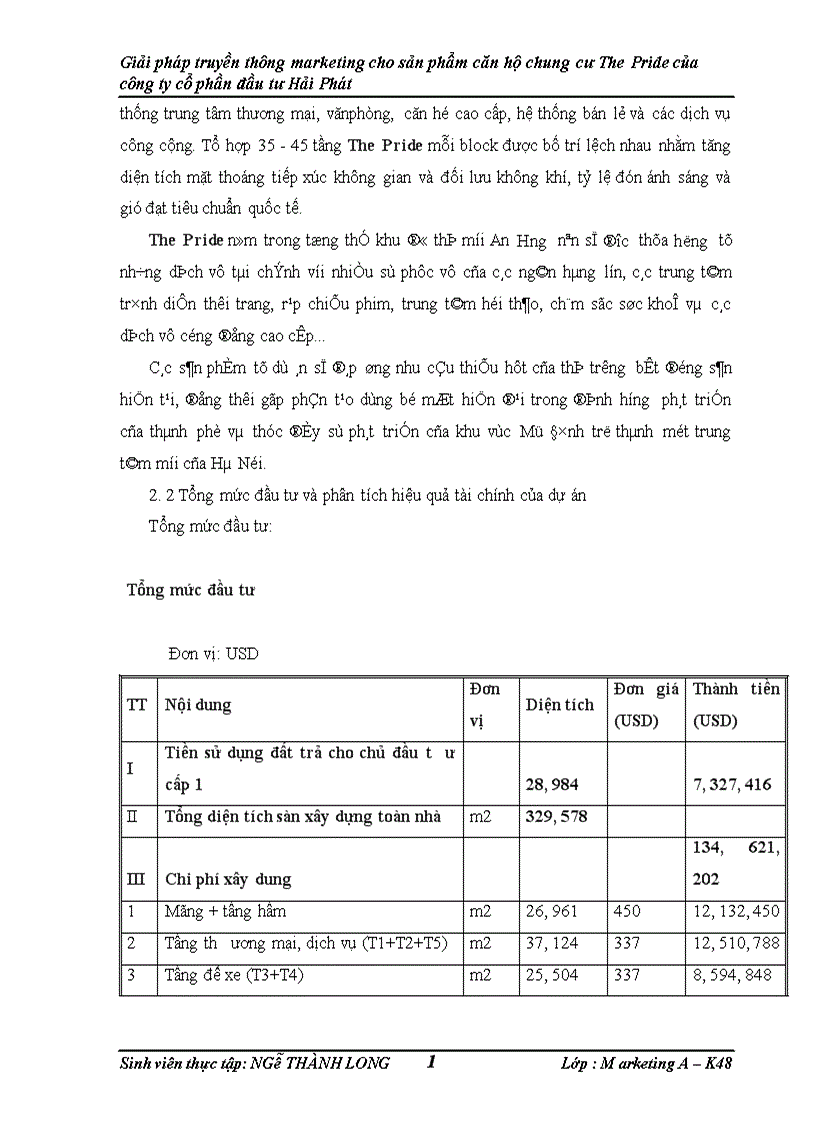 image for page Giải pháp truyền thông marketing cho sản phẩm căn hộ chung cư The Pride của công ty cổ phần đầu tư Hải Phát 1