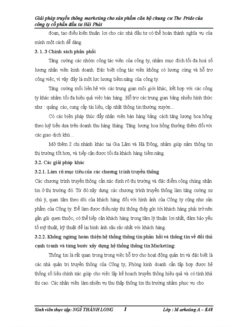 image for page Giải pháp truyền thông marketing cho sản phẩm căn hộ chung cư The Pride của công ty cổ phần đầu tư Hải Phát 1