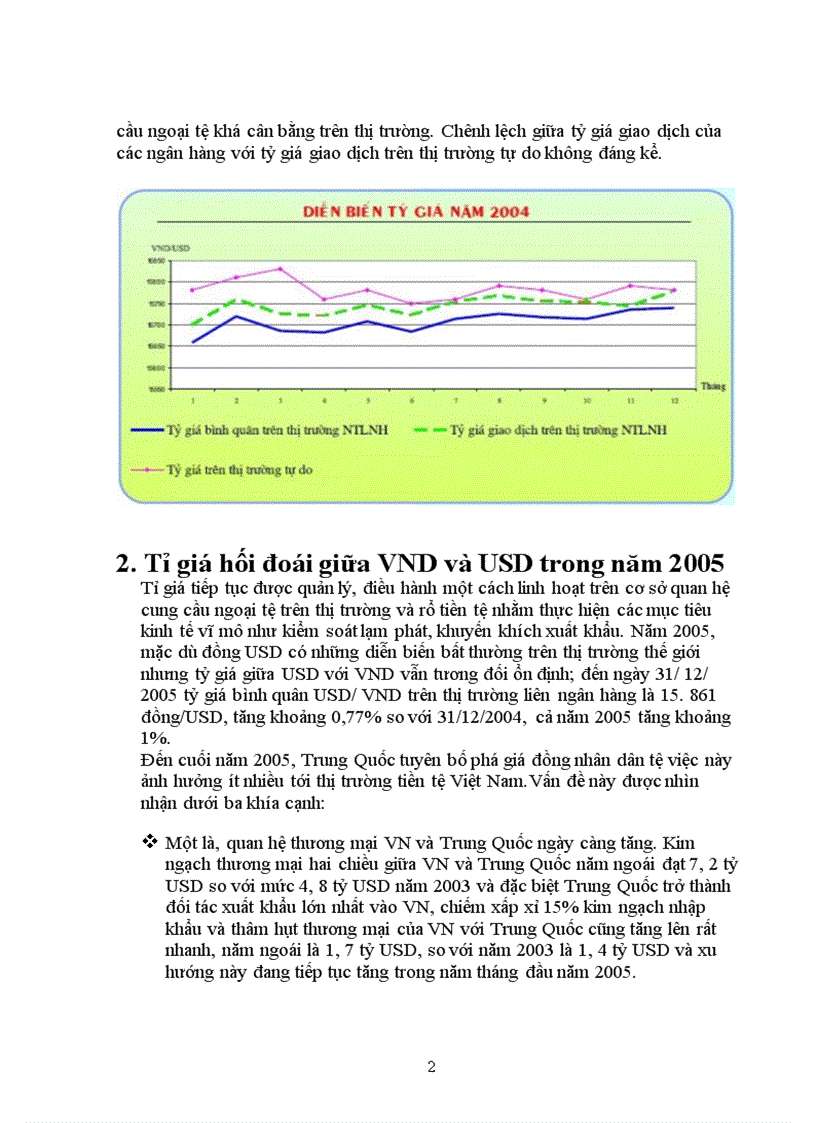 Sự biến động của tỉ giá và Dự báo sự biến động tỷ giá VND USD cuối năm 2007