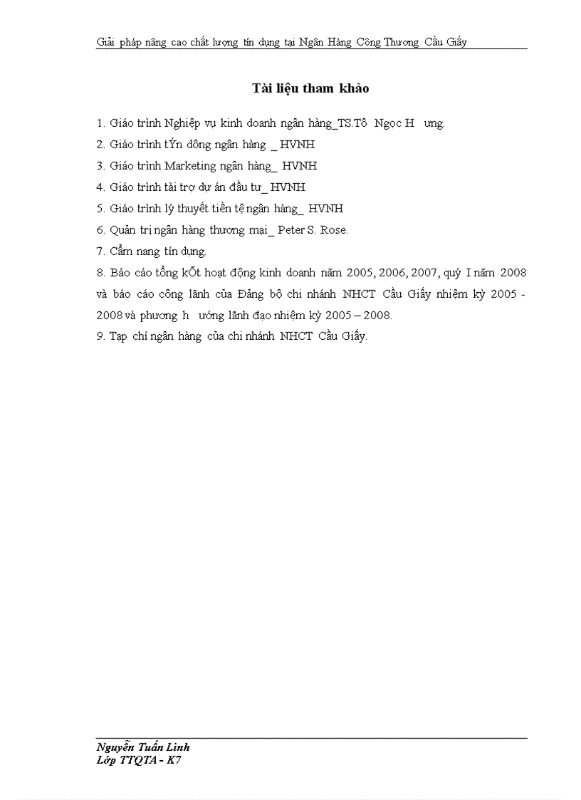 image for page Giải pháp nâng cao chất lượng tín dụng tại Ngân Hàng công Thương Cầu Giấy