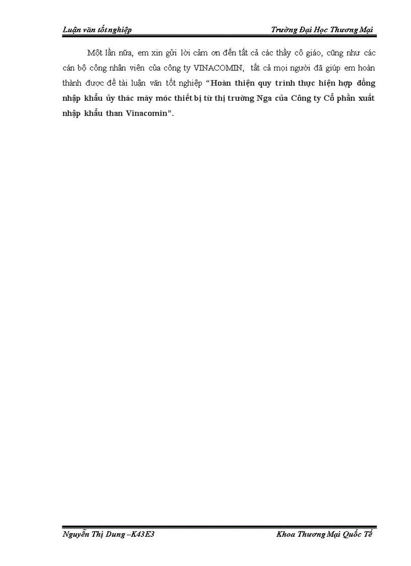 image for page Hoàn thiện quy trình thực hiện hợp đồng nhập khẩu ủy thác máy móc thiết bị từ thị trường Nga của Công ty Cổ phần xuất nhập khẩu than Vinacomin 1