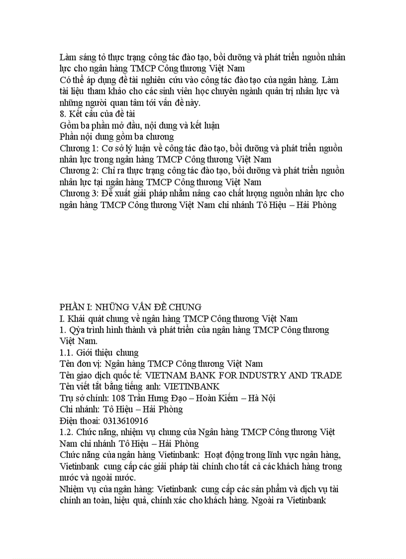 image for page Công tác đào tạo bồi dưỡng và phát triển nguồn nhân lực của ngân hàng TMCP Công thương Việt Nam chinh nhánh Tô Hiệu Hải Phòng