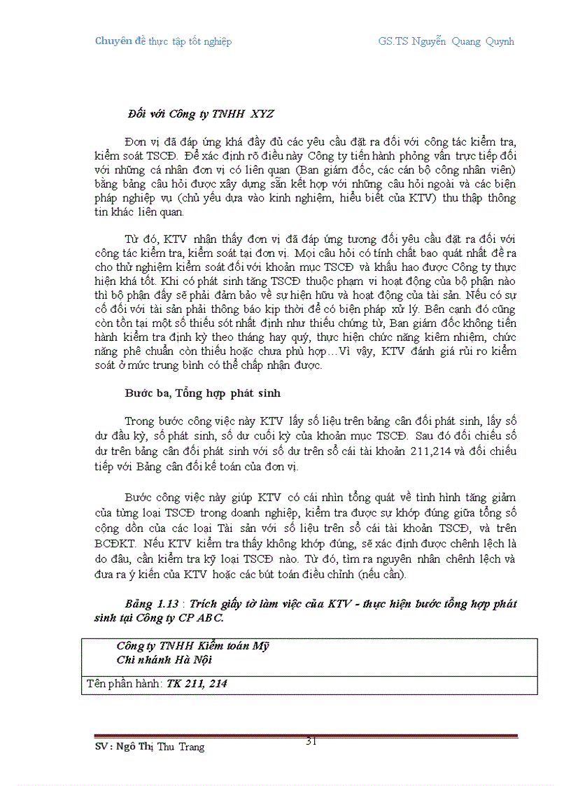 image for page Hoàn thiện quy trình kiểm toán khoản mục TSCĐ trong kiểm toán BCTC tại Công ty TNHH Kiểm toán Mỹ 1