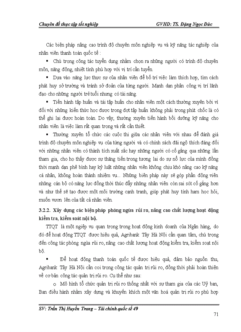 image for page Giải pháp nâng cao hiệu quả hoạt động thanh thanh toán quốc tế tại Chi nhánh ngân hàng nông nghiệp và phát triển nông thôn Tây Hà Nội