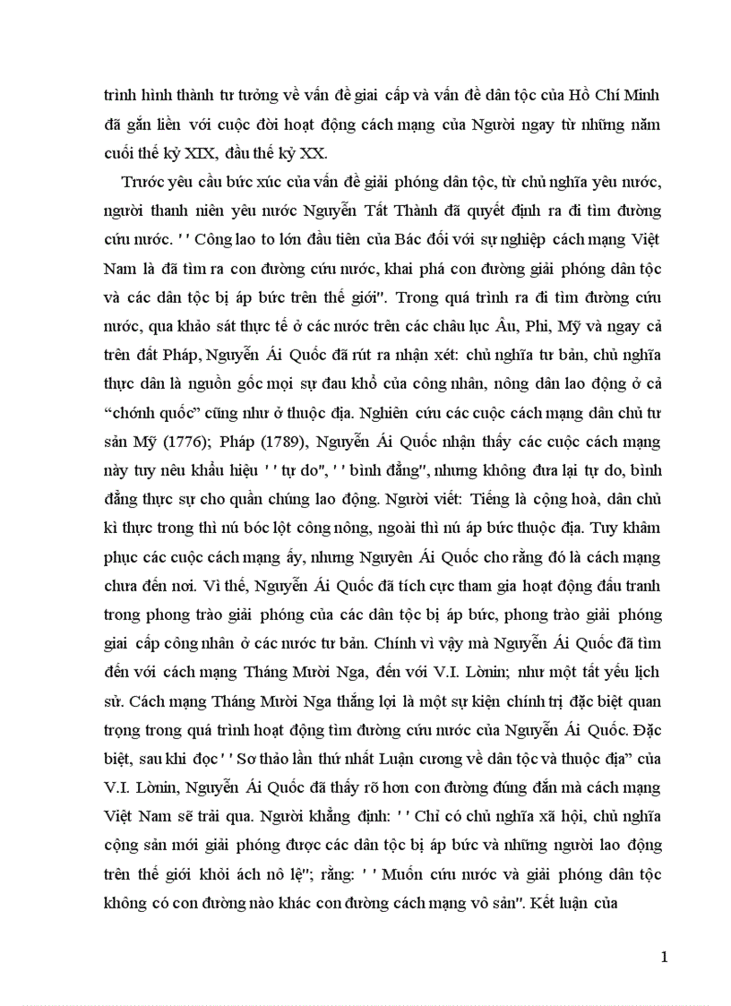 image for page Biện chứng mối quan hệ giữa vấn đề dân tộc và giai cấp trong tư tưởng Hồ Chí Minh