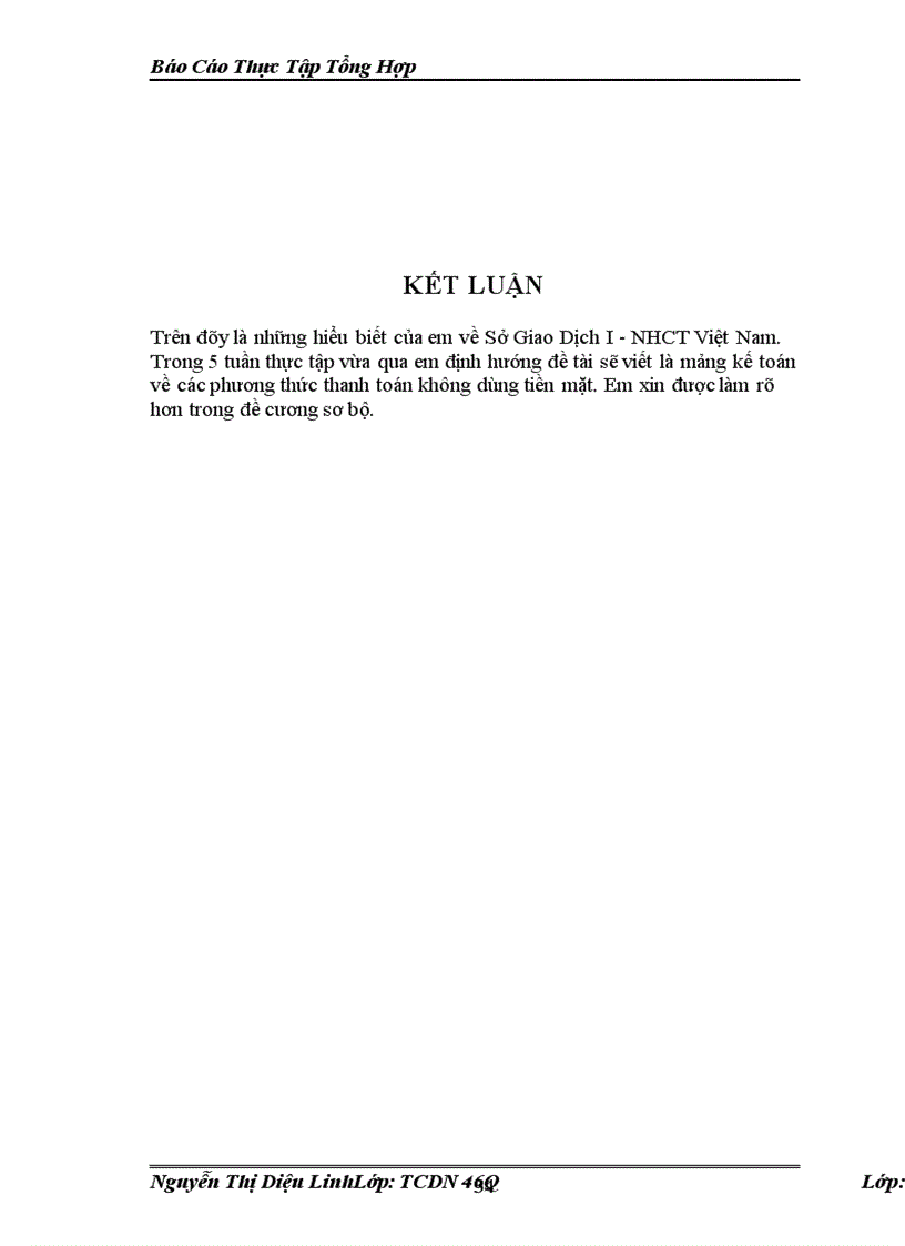 image for page Báo Cáo Thực Tập Tổng Hợp sở giao dịch i ngân hàng công thương việt nam