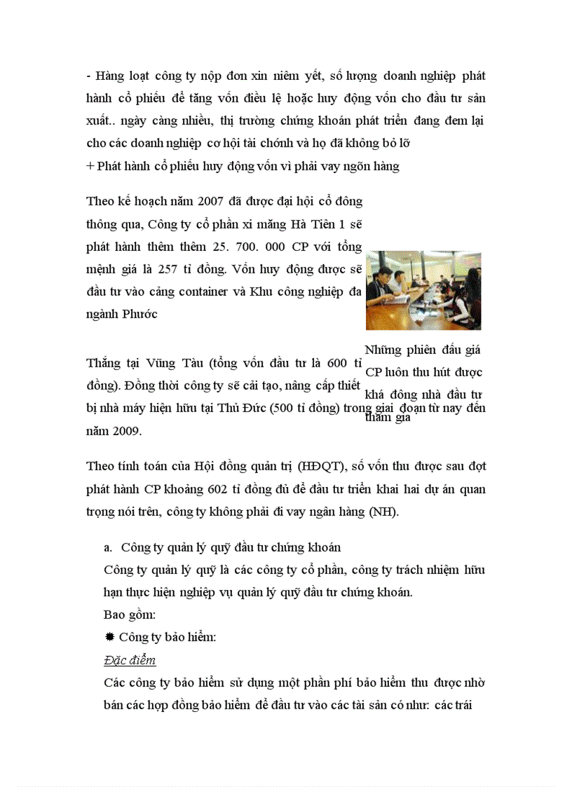 image for page Các chủ thể của thị trường chứng khoán 1