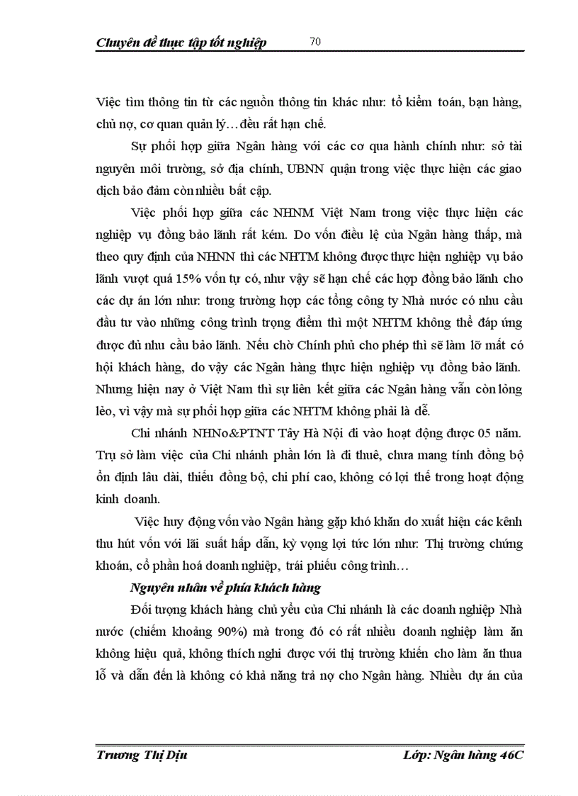 image for page Nâng cao chất lượng hoạt động bảo lãnh tại NHNo PTNT Tây Hà Nội