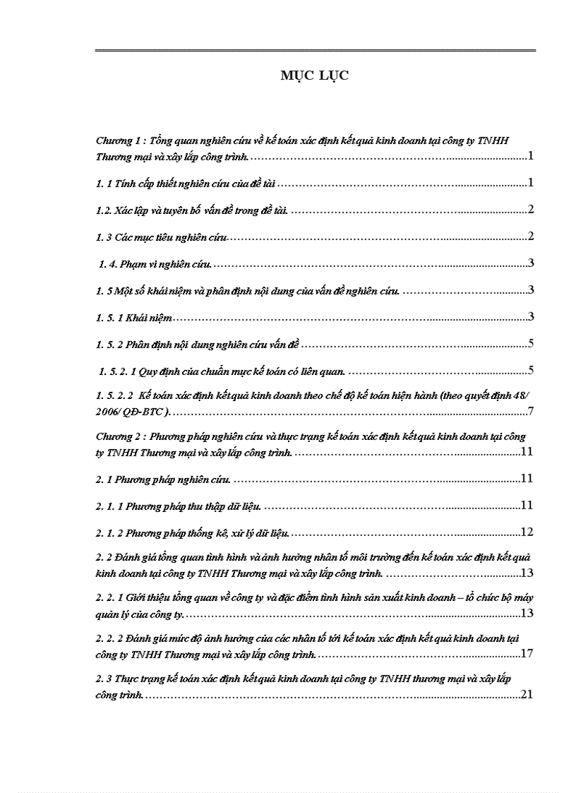 image for page Phương pháp nghiên cứu và thực trạng kế toán xác định kết quả kinh doanh tại công ty TNHH Thương mại và xây lắp công trình