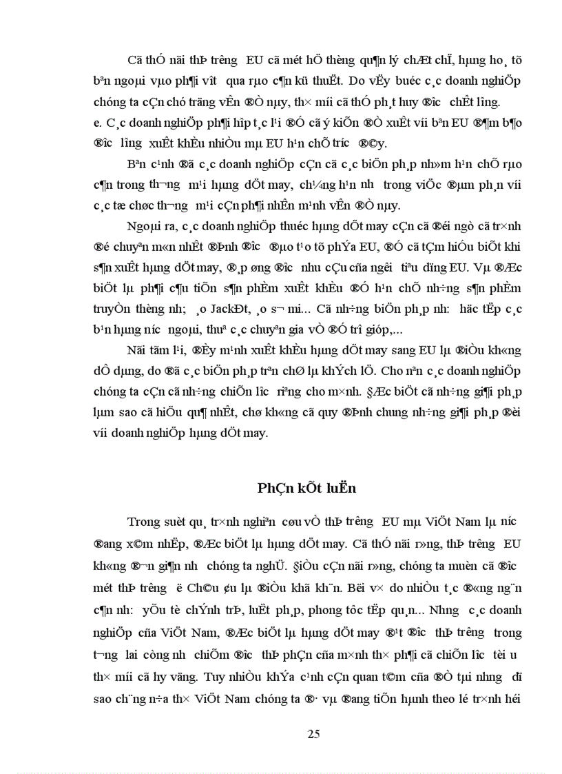 image for page Xuất khẩu hàng dệt may của Việt Nam sang thị trường EU Thực trạng và giải pháp 1
