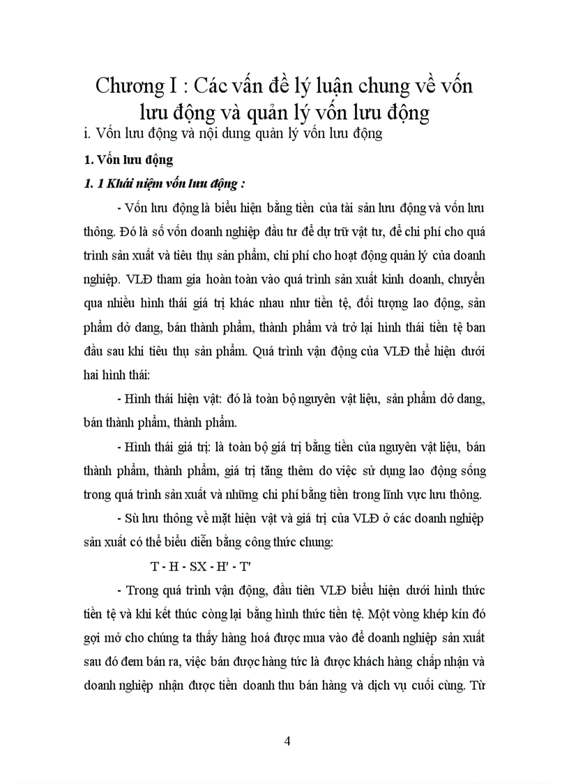 image for page Thực trạng quản lý và sử dụng vốn lưu động ở công ty cao su sao vàng