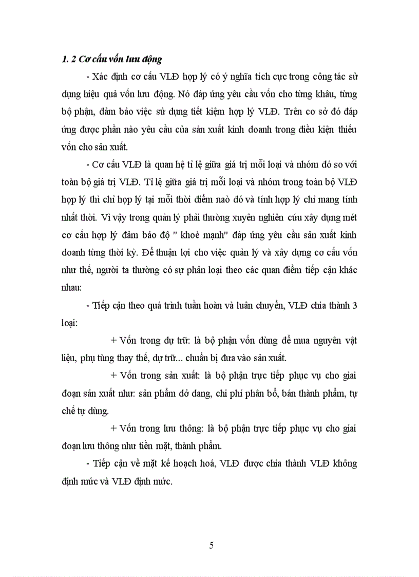 image for page Thực trạng quản lý và sử dụng vốn lưu động ở công ty cao su sao vàng